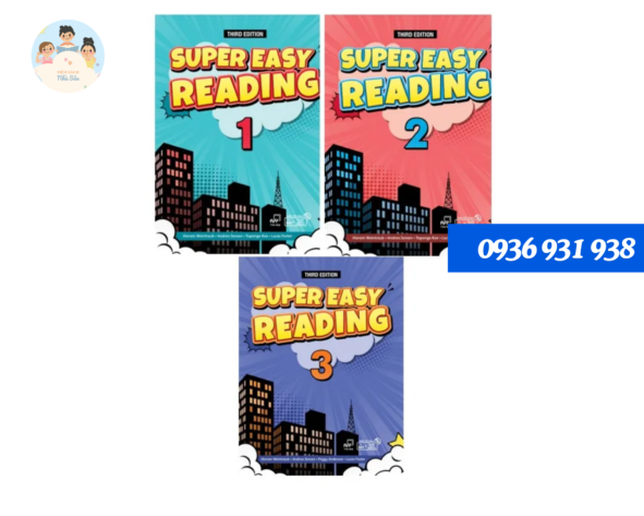 Bộ Sách Super Easy Reading -Trọn bộ 3 cuốn ( Kèm video và File Nghe)